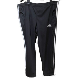 Adidas Pants Large Black White Track Joggers Sweatpants Athleisure Clima365
